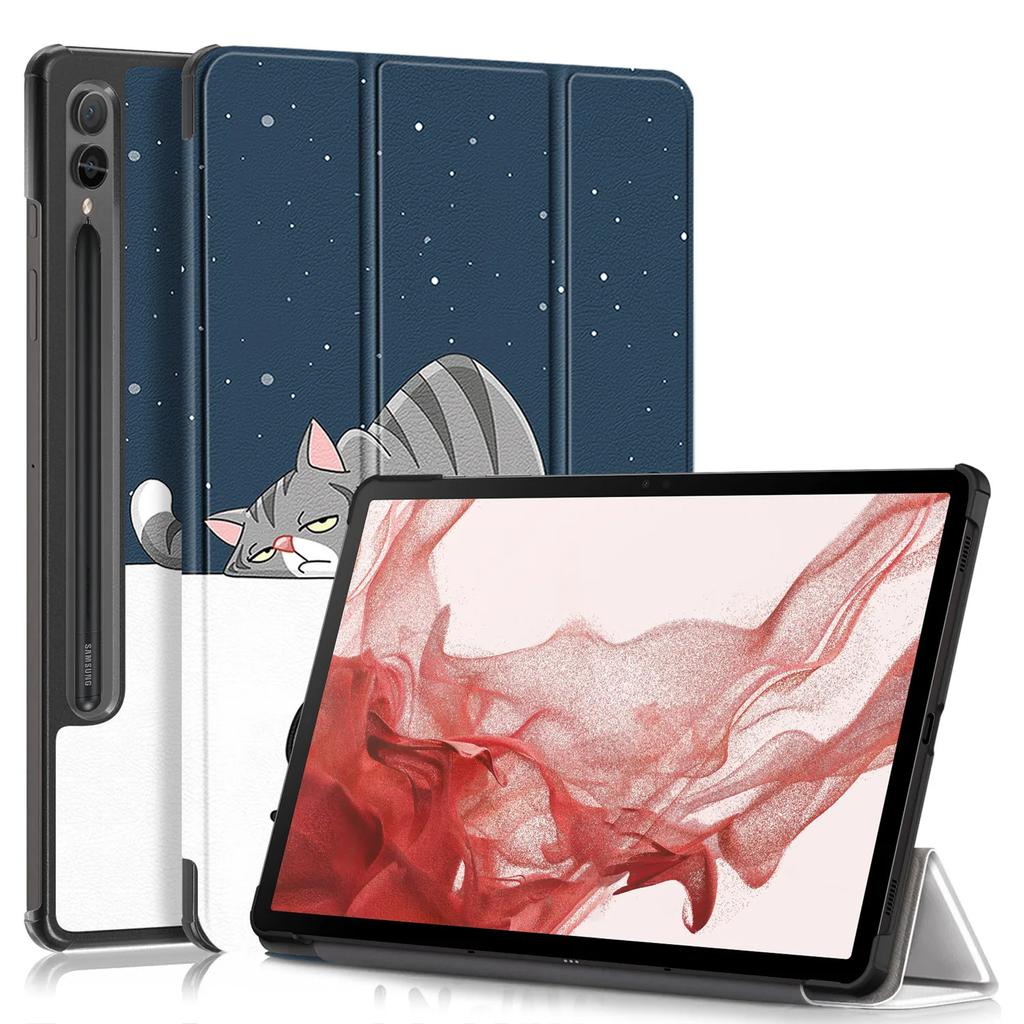 Новый чехол для Samsung Tab S9 Fe Plus, чехол 12,4 дюйма, складная магнитная подставка, умный чехол для Galaxy Tab S9 FE, чехол S9 Plus