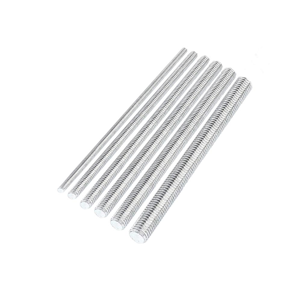1шт резьбовой стержень 304 нержавеющая сталь винт M2 M2.5 M3 M4 M5 M6 M8 M10 M12 M16 M18 M20