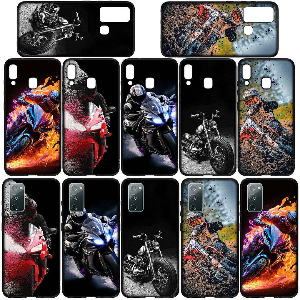 Для Samsung Galaxy S25 S24 iPhone 17 16 15 Xiaomi Redmi Note 14 13 12 11 Plus Pro Max XR A37 A57 Чехол Мобильный Постер Мотоцикл Мото Кросс OPPO Huawei