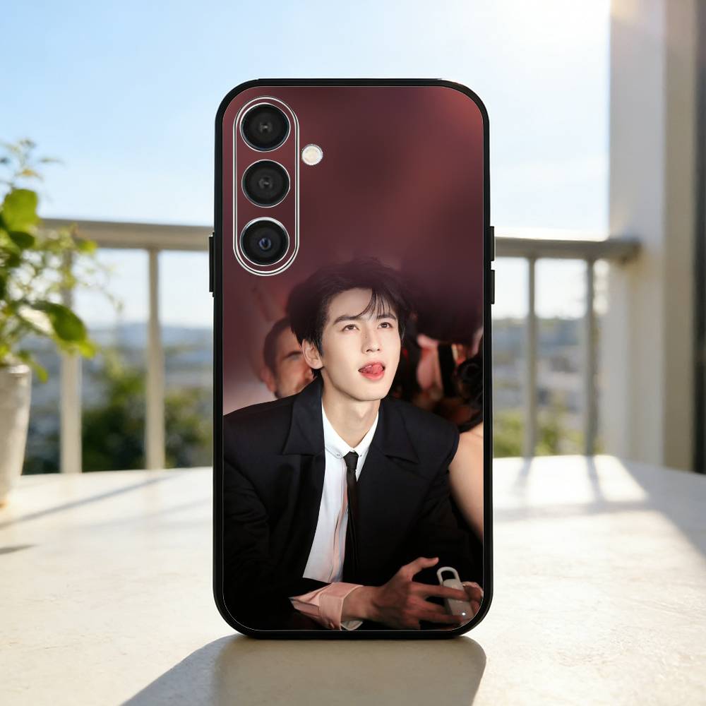 Красивый чехол для телефона Чжан Лин Хэ для Samsung A73,72,71,A52,51,40,41,A22,A32,31,A13, Мягкий черный корпус