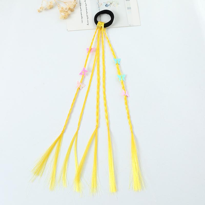 1 шт. Новый милый детский плетеный парик-хвост, повязка на голову, резинки для волос, аксессуары для волос, украшение для волос