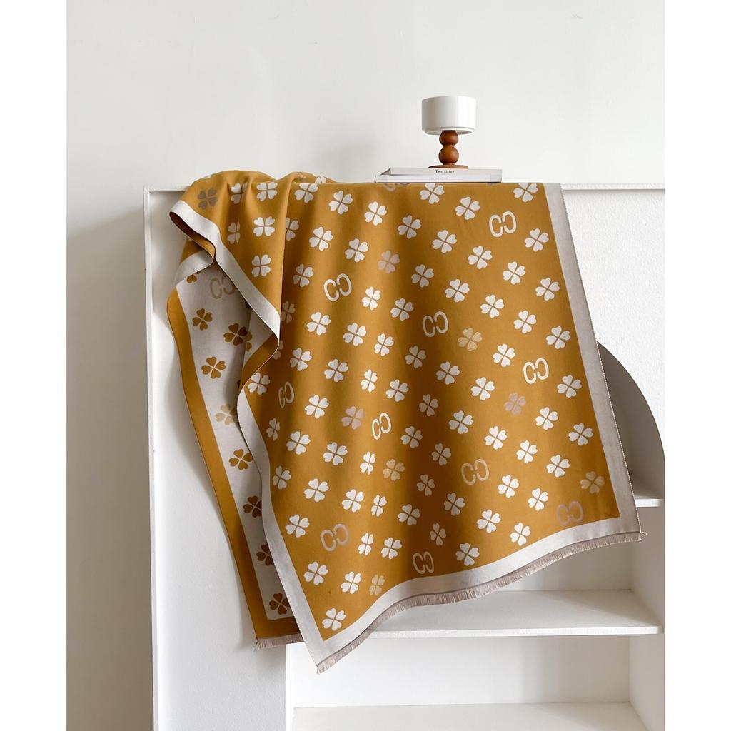 Women Pashmina Scarves Fringe Wrap Winter Warm Fashion Brands Designer Cashmere Two-Sided Letter Scarf Blanket Soft Shawls