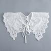 Hollow OUt Detachable Collar Shawls for Women White Lapel Shoulder Wraps Small Cape Fake Collar Sweater Small Cape False Collar