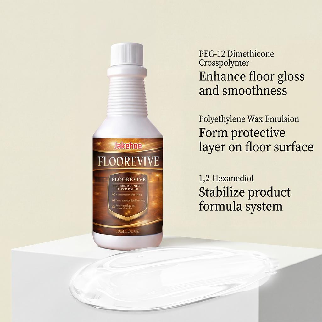 Jakehoe floor surface care products are suitable for a variety of materials, and can be used at home to brighten the floor surface 150ml