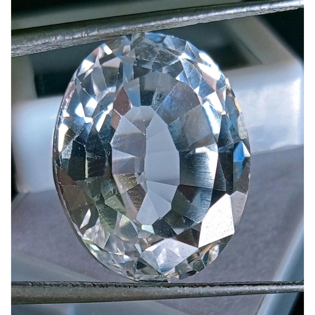 White Sapphire Natural 28-30 Ct Oval Cut Excellent Certified Loose Gemstone