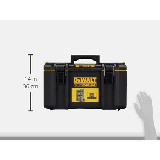 DEWALT Tough System 2.0 Storage Box M Size Tool Case DS300 Stackable DWST83294-1