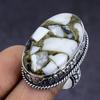 Драгоценный камень яшма зебра серебро 925 пробы подарок ювелирное изделие кольцо размер 8.5 D2p47