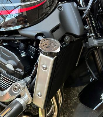 Крышка радиатора Mach9 Z900RS 2021-2025 Украшение мотоцикла Алюминиевый сплав Черный