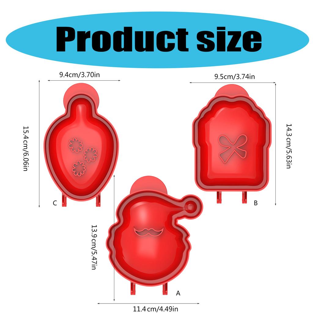 1/3 шт. Пресс для теста, формы для карманных пирогов, рождественская форма в виде коробки Санты, формы для ручных пирогов для вечеринки, потлака, формы для ручных пирогов, простые в использовании