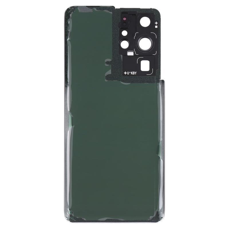 Задняя крышка аккумулятора для Samsung Galaxy S21 Ultra 5G с крышкой объектива камеры, сменные детали для ремонта телефона