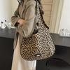 Сумка через плечо Сумка через плечо Сумка с леопардовым принтом Женская сумка для покупок большой вместимости