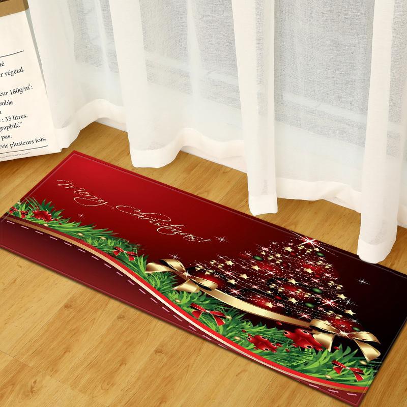 Christmas Kitchen Sand Carpet Doormat Long Floor Mat