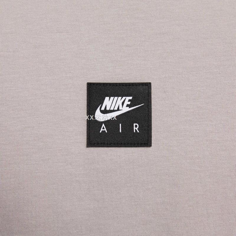 Nike M90 Дышащая Модная Универсальная Мягкая Футболка с Коротким Рукавом Мужская Топы Фиолетово-Серый HJ0727009