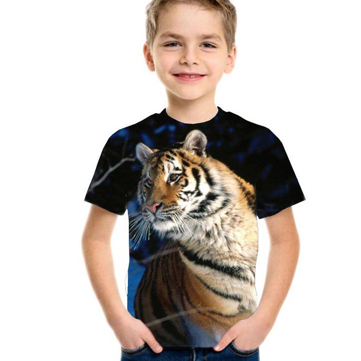 3D футболка для мальчиков и девочек от 4 до 15 лет, топ с короткими рукавами, летние футболки, детские повседневные детские футболки с героями мультфильмов