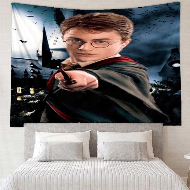Hogwarts Print Tapestry, Backdrop, Easy Setup, Ideal for Bedroom, Office & Living Room, with Aesthetic Wall Hanging Decor.