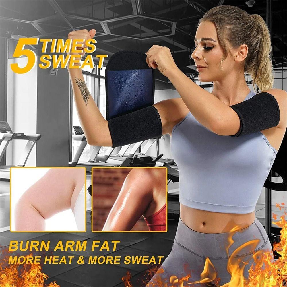 Sauna Sweat Arm Shaper Bands Slimming Sleeves Arm Sweat Band Body Warmer Arm Trimmers  Weight Loss