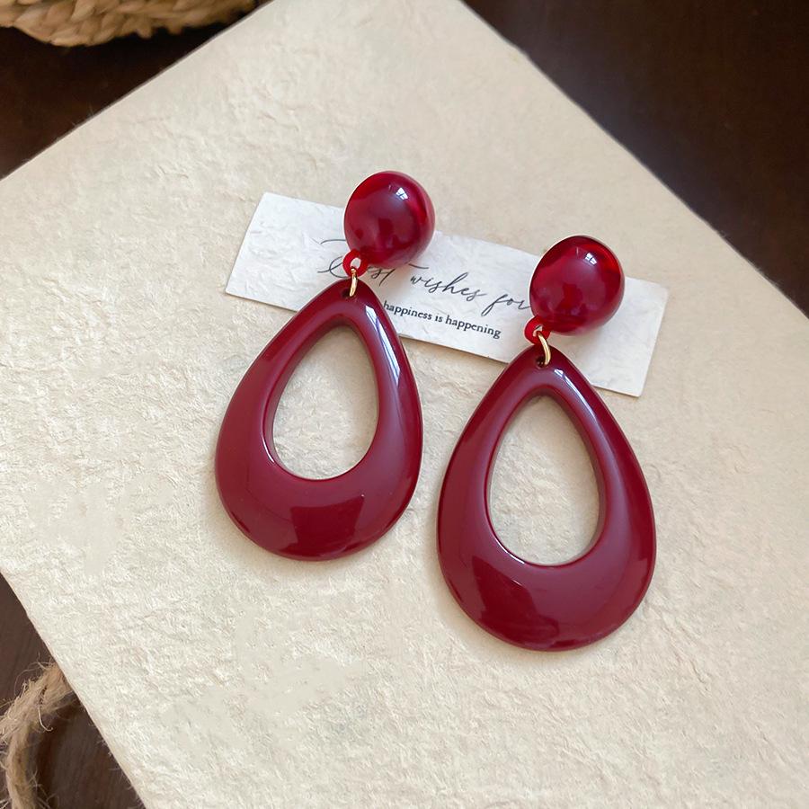 Роскошные серьги-кисточки с красными цветами: Стильные, Дорогие, Акцентные Серьги-Гвоздики для Женщин