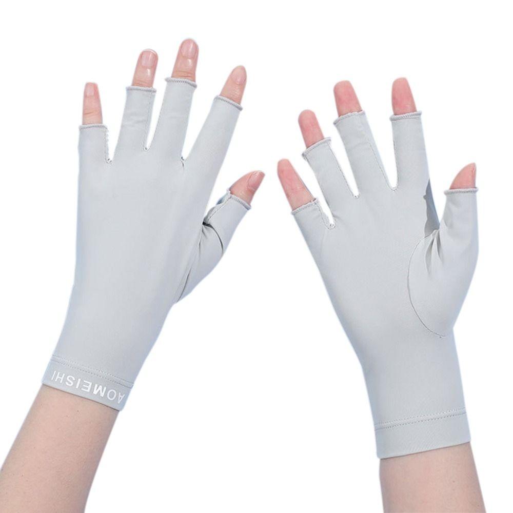 New Breathable Outdoor Riding Sunscreen Gloves Women Half-finger Gloves Touch Screen Gloves