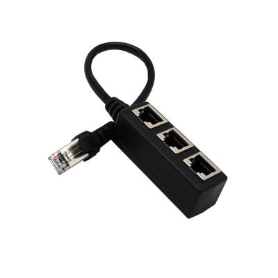 Разъем LAN Ethernet RJ45 с 1 по 3 гнезда, сетевой адаптер-разветвитель-удлинитель