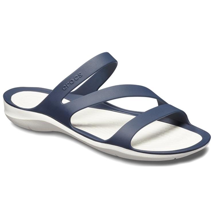 Crocs Сине-белые сандалии 'Blue White' Женские 203998-462
