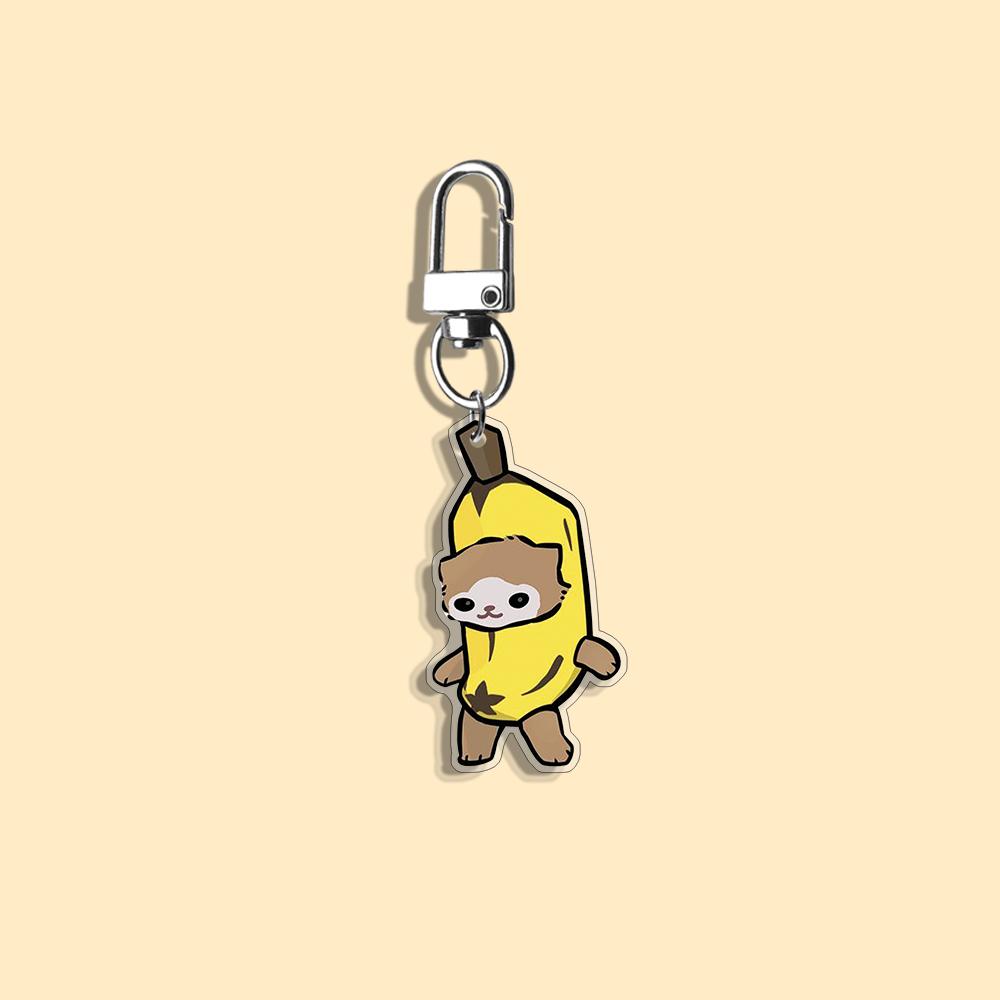 Funny Cat Keychain Student Gift Bag Women's Bag Cute Things Gift For Best Friends Cartoon