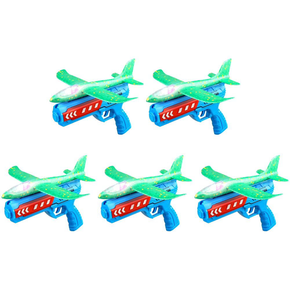 Игрушки для запуска самолетов Спорт на открытом воздухе Летающие игрушки Пенопластовая пусковая установка Катапульта Самолет Пистолет Катапульта Самолет Подарки на день рождения для мальчиков и девочек