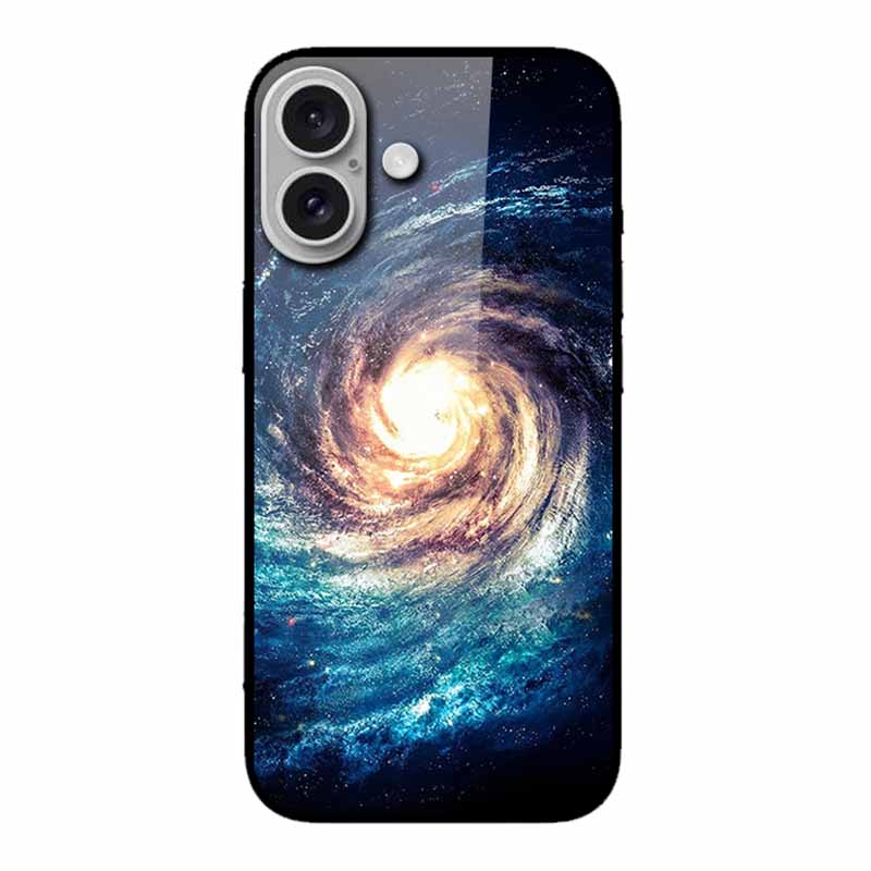 Glass Case For iphone 16 Plus 16Plus Coque Tempered Glass Hard Back Cover For iphone 16 Plus Phone Case Soft TPU Black Bumper