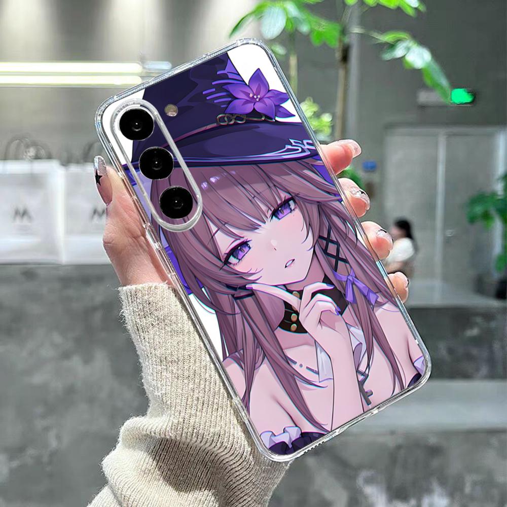 Чехол для телефона Honkai Star Rail Herta для Samsung S26 S25 S24 Ultra S23 Fe S22 S20 S21 Plus Plus 5G Fe Прозрачная крышка
