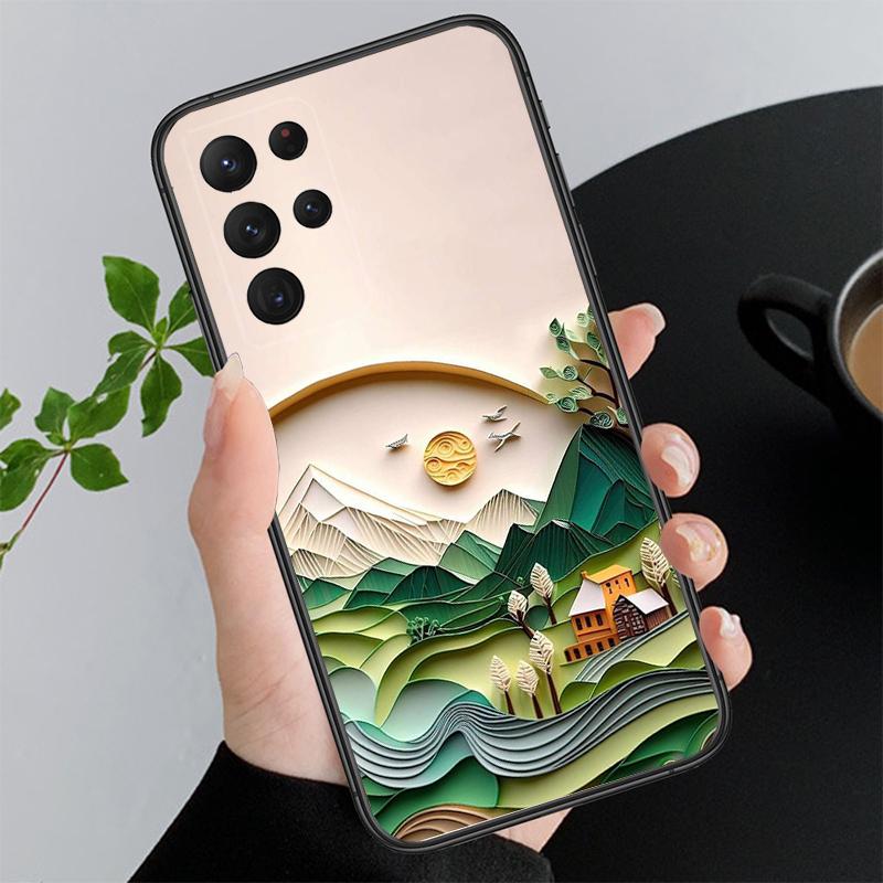 Чехол для телефона с красивым пейзажем и рисунком для Samsung A52S A21S A33 A23 A13 A14 A32 A52 A53 A54 A51 A71 M51