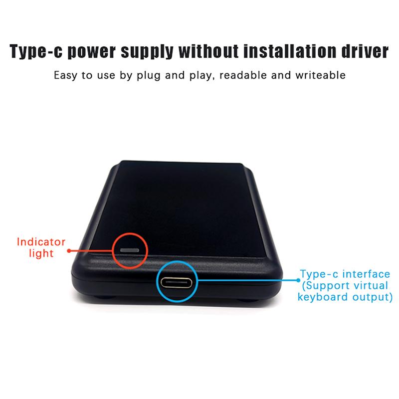Считыватель меток USB UHF ISO18000-6C 860-960 МГц без драйверов чтение запись HID-USB виртуальный COM-вывод регулируемый