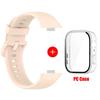 Tempered glass case+band For Huawei Watch Fit 3 Strap silicone sport bracelet for Huawei Fit3 Replacement watchband Accessories
