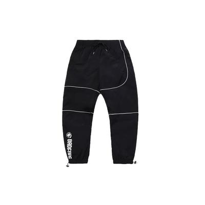 Li Ning Badfive Sports Basketball Series Jianghu Hero Patchwork Cuffed Loose Sports Брюки мужские брюки черного цвета AKXQ561-1