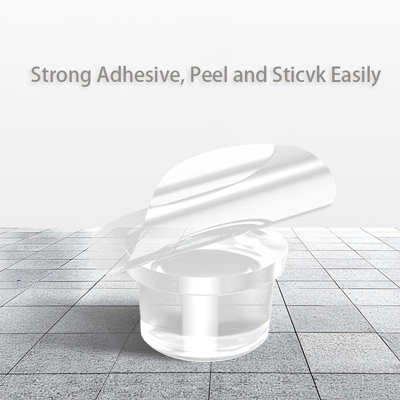 Прозрачный силиконовый дверной стопор без сверления, противоударная накладка для офиса, дома, защита безопасности, уклоняющийся дверной стопор, обустройство дома