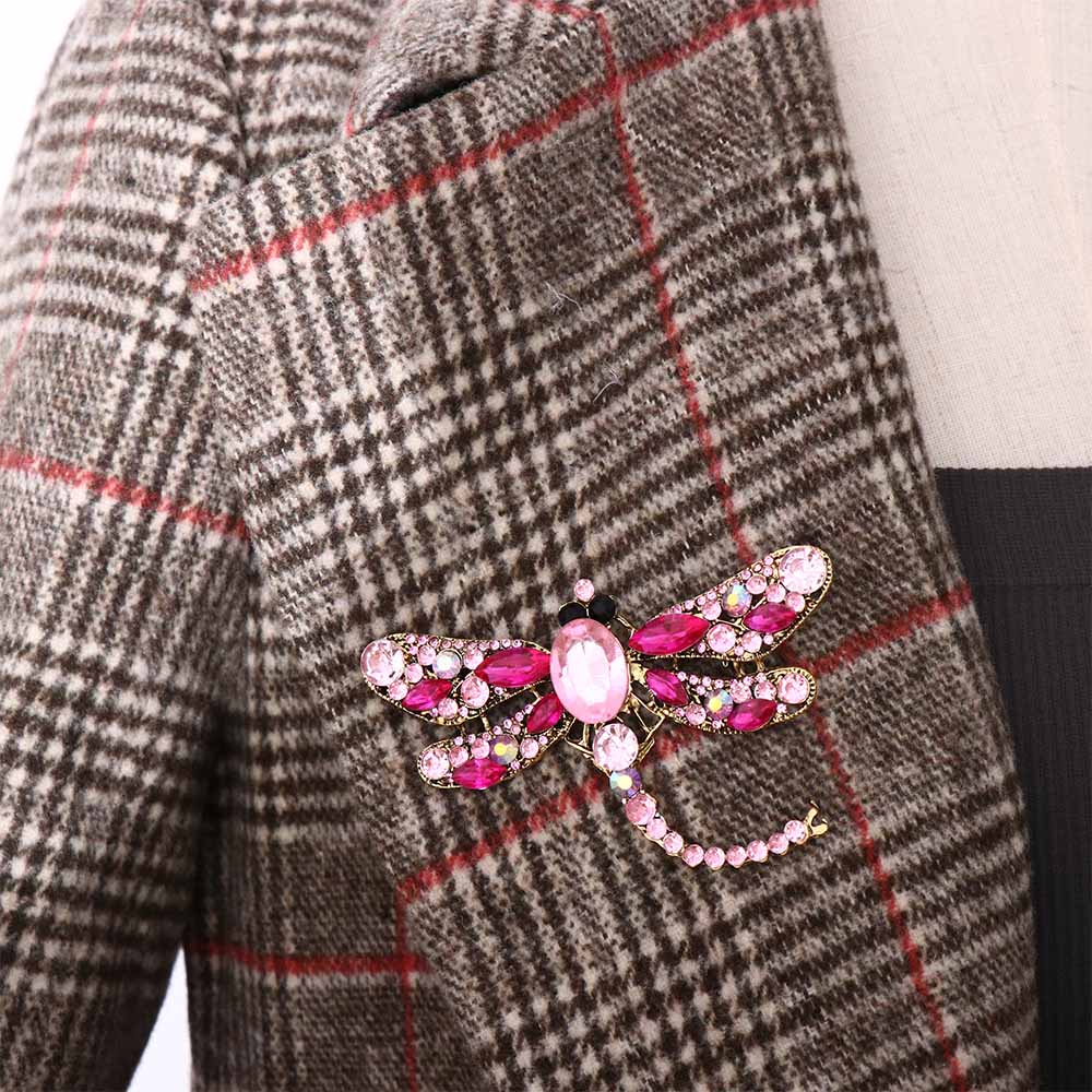 Pin Zinc Zinc Alloy Luxury Sense Boys Clothes Accessories Women Brooch Korean Style Badge Dragonfly Brooch