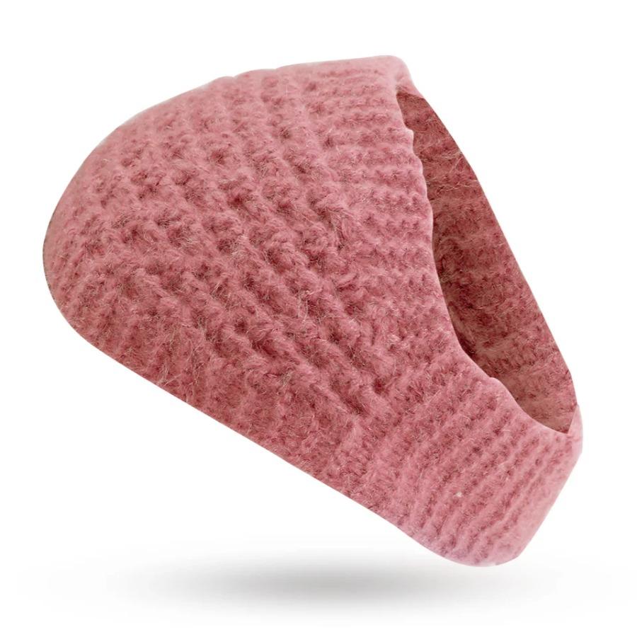 Зимняя теплая вязаная повязка на голову, ветрозащитная шерстяная вязаная теплая повязка для волос, повязка на голову на холодную осень, термоусадочная повязка для ушей, аксессуары для волос