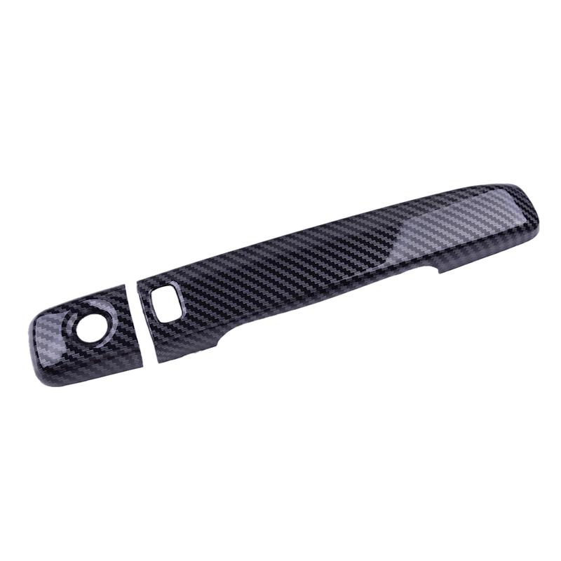 1 Pair Carbon Fiber Style ABS Car Exterior Smart Door Handle Cover Trim Fit for Infiniti G37 Coupe Convertible IPL 2008-2013