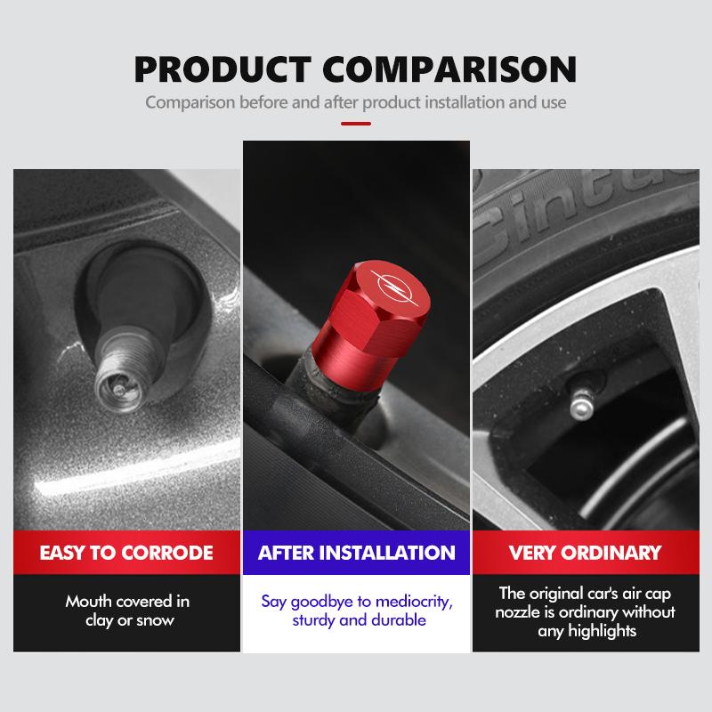 Car Wheel Tire Valve Caps Tyre Stem Caps Bolt-In Accessories For Opel Corsa D Astra G H J K F Mokka C Zafira B Vectra