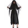 Halloween Ghost Bride Costume Adult Cosplay Dark Vampire Party Dress S-XXL