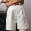 Work Shorts Women's Summer High Waisted Loose Wide Leg Pants Casual Pants