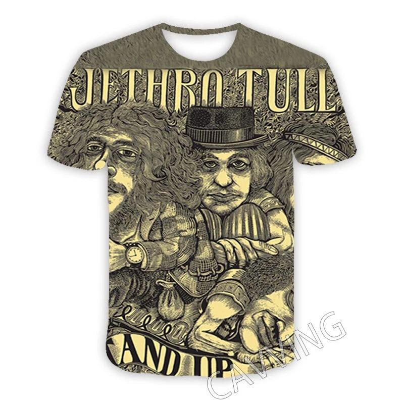 Новые Классические Футболки Jethro Tull Rock с 3D-печатью для Мужчин Женщин Хип-Хоп Тренд футболка Y2k Топ Оверсайз Уличный Стиль Мужская Одежда