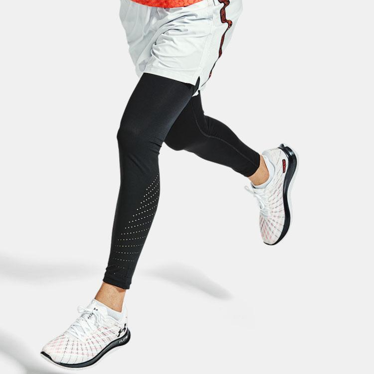 Under Armour Повседневные дышащие компрессионные штаны для бега и фитнеса, мужские штаны, черные 1361489-001