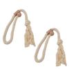 2PCS Curtain Tieback Cotton Curtain Holdback Rope Curtain Magnetic Cord for Household