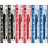 Of 2 of Each of 3 and Pentel Sign X2 Original Logo Sticker Included [Set 6, Colors Black, Red, Blue] Pen, Water-based Pen, XS520-AD X2, XS520-BD X2,