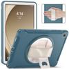 Чехол с ремешком на руку для Samsung Galaxy Tab A9 SM-X110 X115 X117 A9 Plus X210 X216 X218, 360-градусная вращающаяся обложка, 3-слойная защита Funda