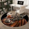 Horror Mask,Halloween Prop Chair mat Round Rug Office carpet, Non slip, Suitable for Living Rooms, Bedrooms,Decor1205836a