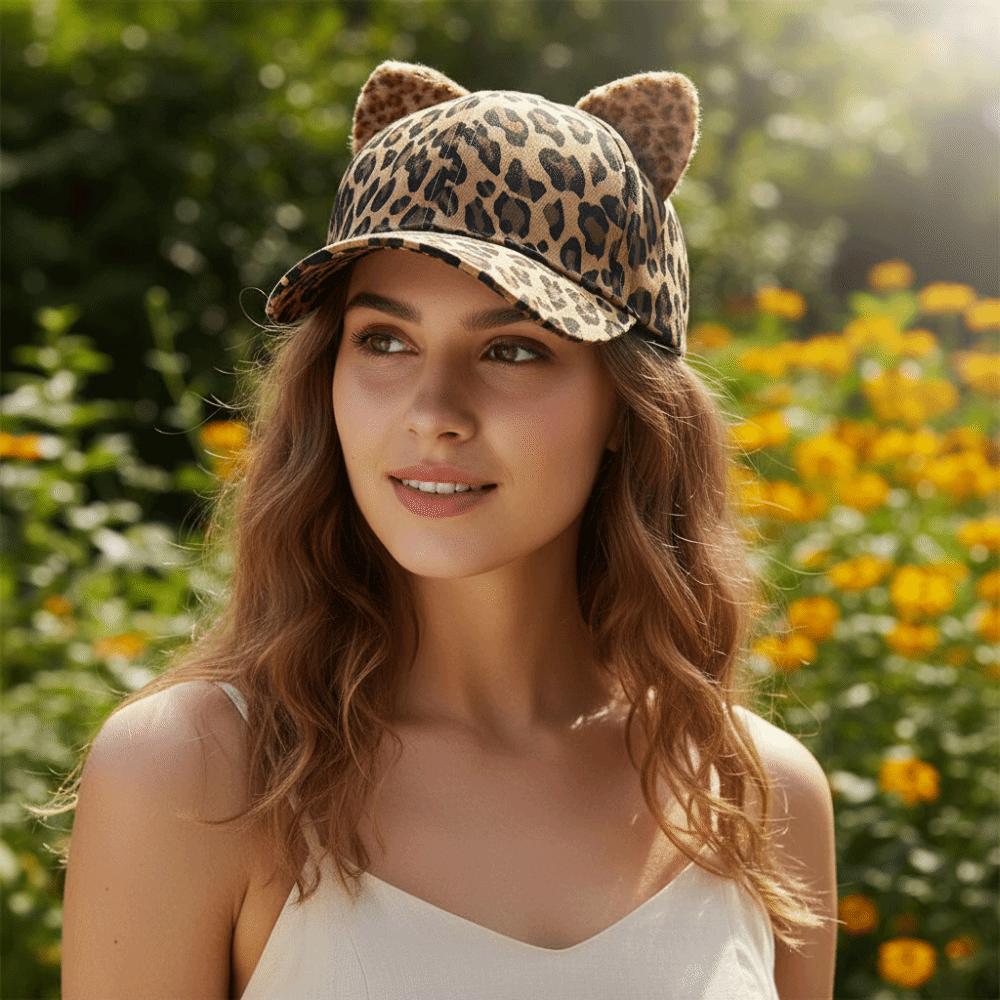 Breathable Duckbill Hat Adjustable Sun Hat Fashion Cat Ears Baseball Cap  Four Season