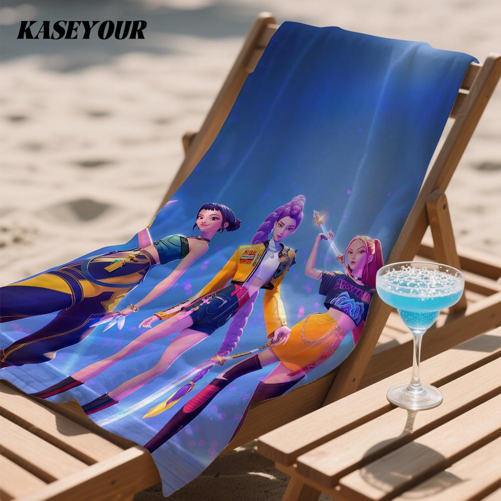 KPop D-Demon HH-Hunters Quick Drying Bath Towel Microfiber beach towel light weight swimming camping yoga beach out