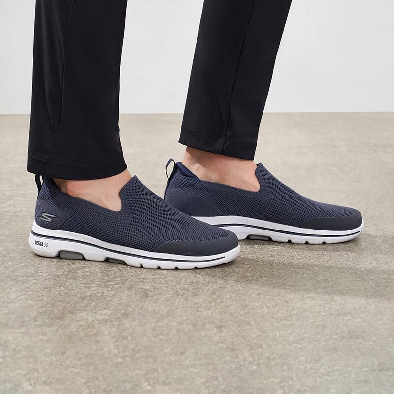 Skechers Мужские легкие слипоны для ходьбы с сетчатым верхом