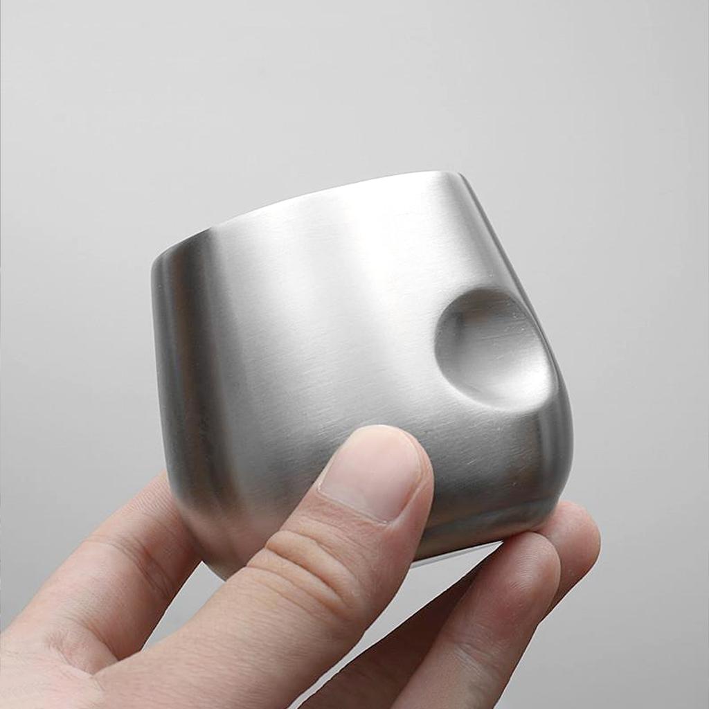 Кружка для кофе Leeseph Durable, чашка для эспрессо, двойная изоляция, толстые чашки из нержавеющей стали для 150 мл 200 мл, кухонные принадлежности