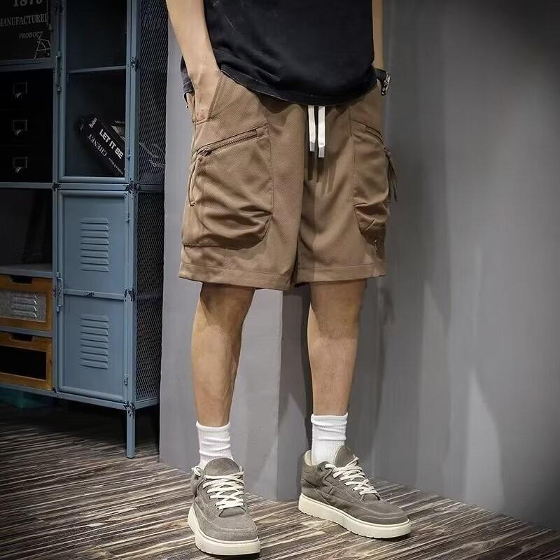 Summer Shorts Korean Style Cargo Shorts Men's Sports Casual Pants Loose Trendy Brand Large Size Pants